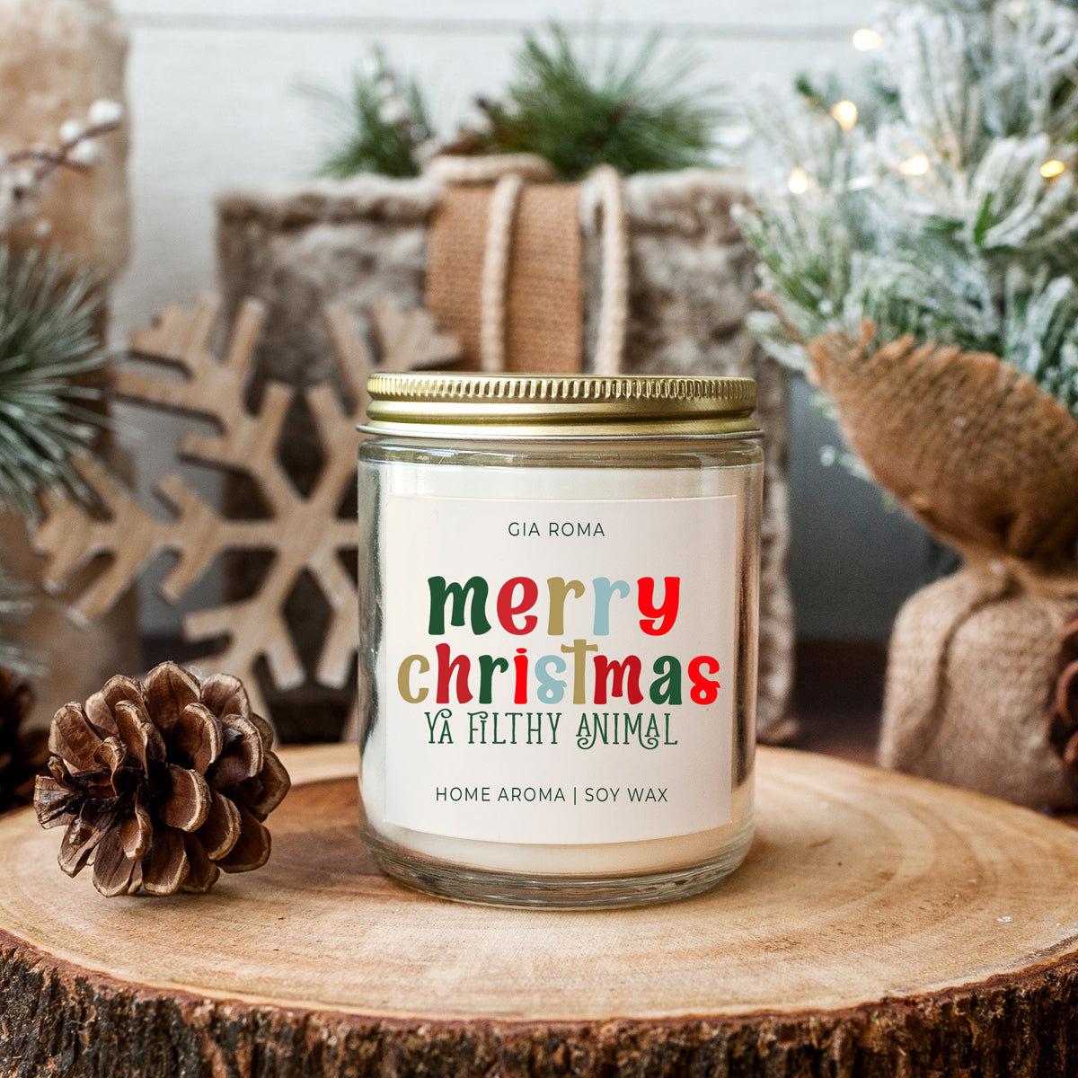 Merry Christmas Candle